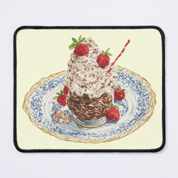 Item preview, Chocolate Mousse Coquette Watercolor Art designed and sold by Magnolia Valley Art.