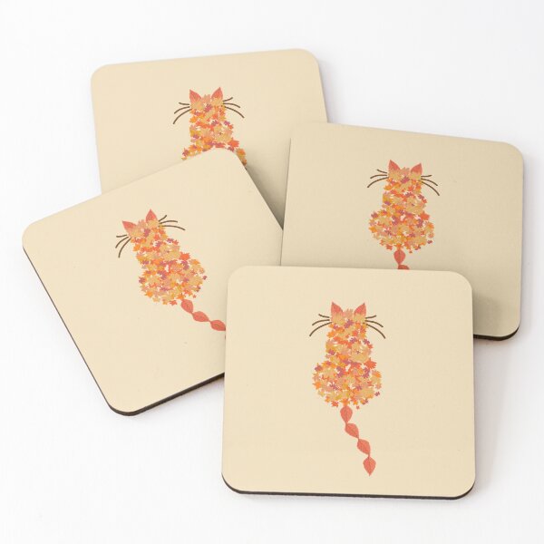 Item preview, Autumn Leaves Fall Cat for Celebrating the Season designed and sold by vwagenet.