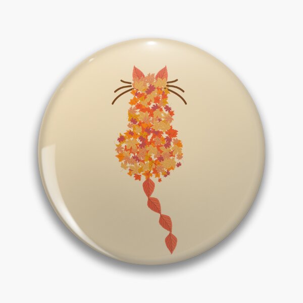 Item preview, Autumn Leaves Fall Cat for Celebrating the Season designed and sold by vwagenet.