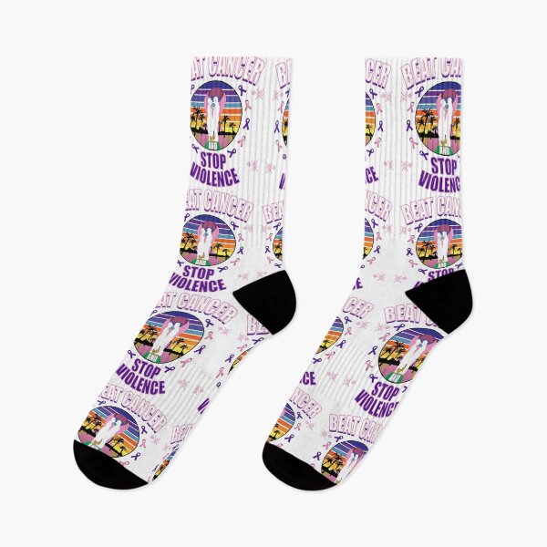 Item preview, Beat cancer and stop domestic violence designed and sold by TJHstudio.