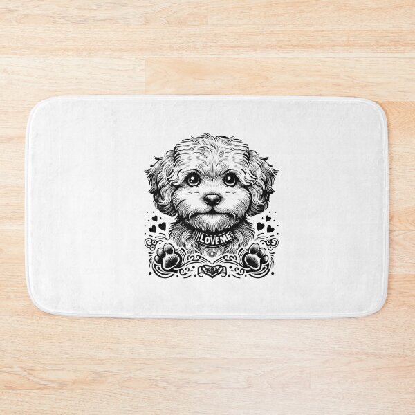 Item preview, Charming Pet Bold Line Art: Maltipoo Sketch designed and sold by hebaesta.
