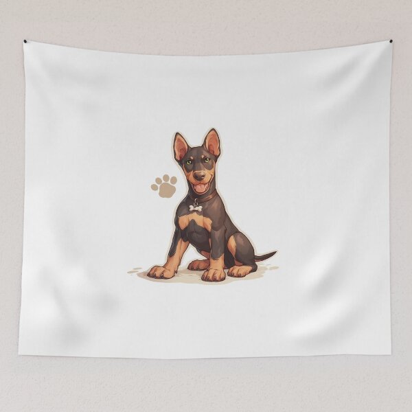 Item preview, Cute Doberman // Bone // Guarding dog // Best Friend // Dog Paw designed and sold by SMARTKIT  DESIGNAGENCY.