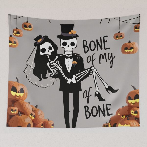 Item preview, Bone of My Bone Halloween Skeleton Couple – Cute & Spooky Halloween Graphic designed and sold by Collision19.