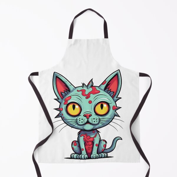 Item preview, Zombie Cat Sticker T-shirt Halloween designed and sold by Travelcases.