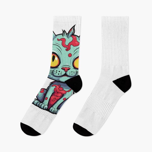Item preview, Zombie Cat Sticker T-shirt Halloween designed and sold by Travelcases.