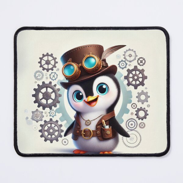 Item preview, Steampunk Chinstrap Penguin designed and sold by Sillytoe.