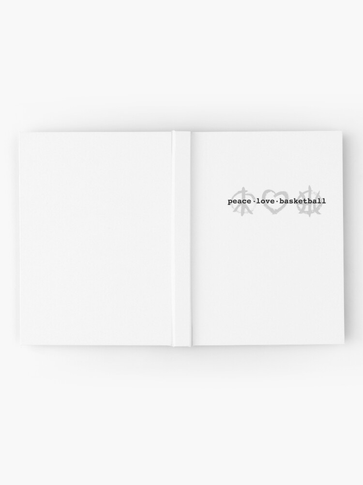 Alternate view of PeaceLoveBasketball Hardcover Journal