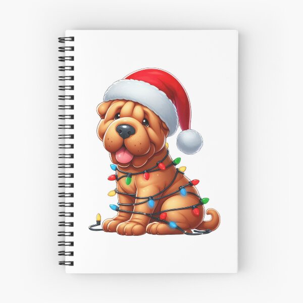 Item preview, Shar Pei Dog Christmas designed and sold by doodIllustrate.