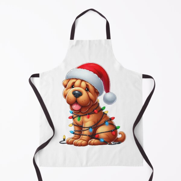 Item preview, Shar Pei Dog Christmas designed and sold by doodIllustrate.