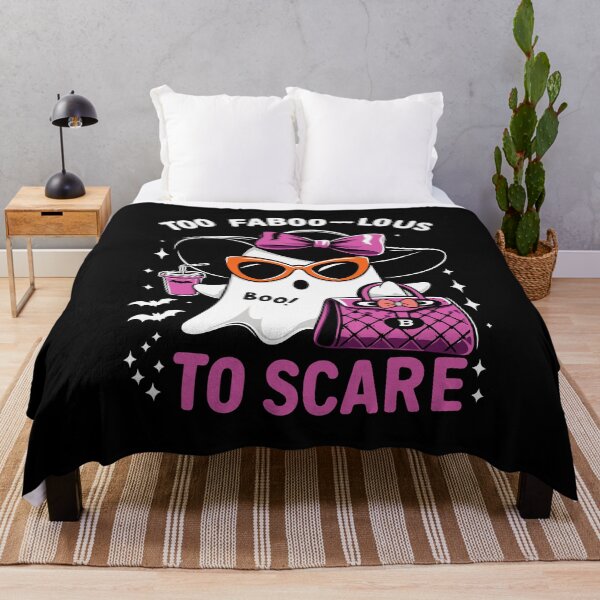 Item preview, halloween ghost funny 'Too Fab-BOO-lous to Scare' designed and sold by PrintyArts.