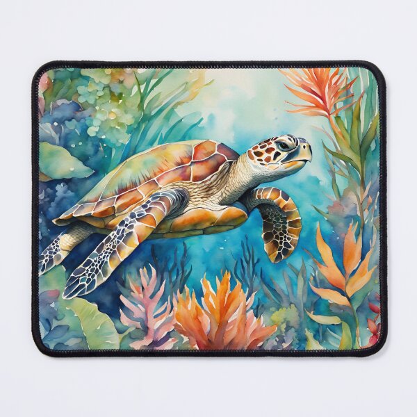 Item preview, Seaturtle Watercolor Tropical Coastal Sealife designed and sold by SeaStarAlex.