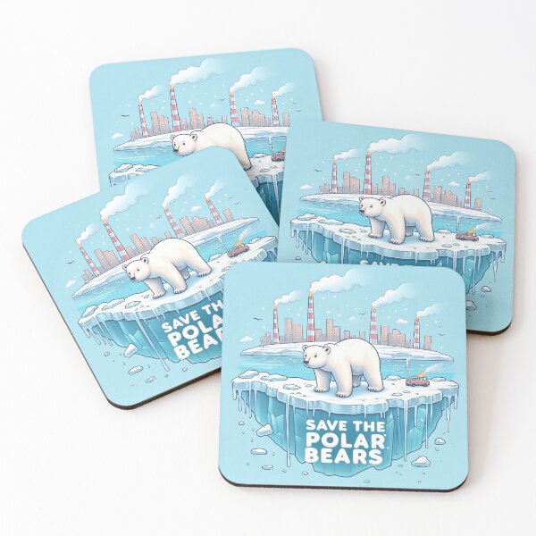 Item preview, Save the Polar Bears- Global warming heats planet designed and sold by DesignDen1587.