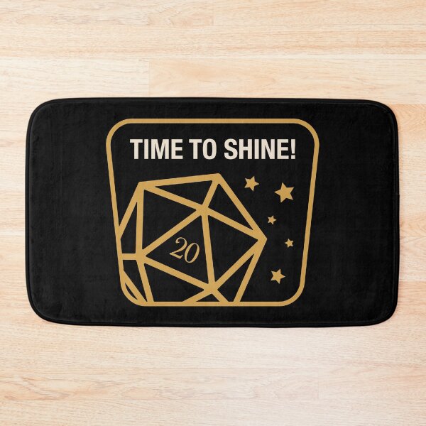 Item preview, Time to Shine D20 Dice Natural 20 designed and sold by pixeptional.