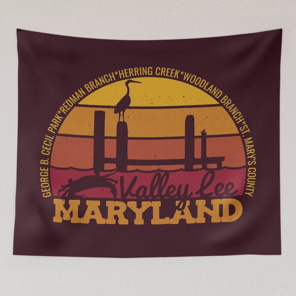 Item preview, Valley Lee Maryland Sunset Retro Local Pride Logo designed and sold by CRHPOD20.