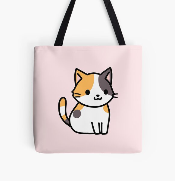 Vista previa del artículo con la obra «Gato calico», diseñado y vendido por littlemandyart.