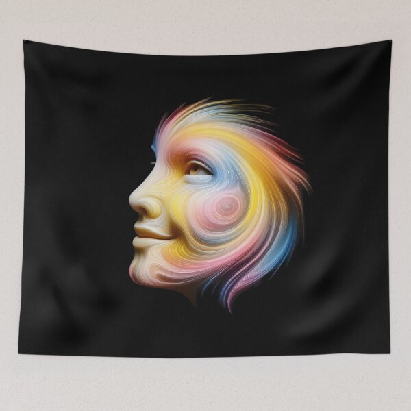 Item preview,  Vibrant Abstract Face Art designed and sold by pumsquare.