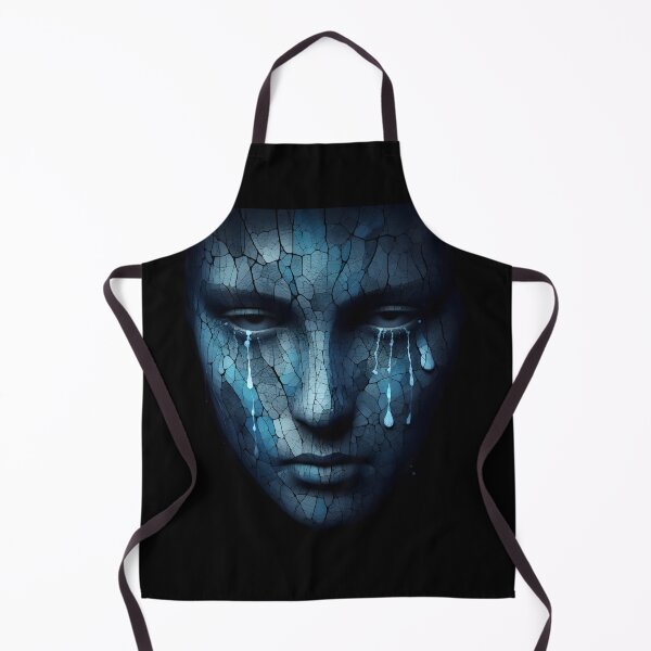 Item preview, Melancholy Cracked Face with Tears designed and sold by pumsquare.