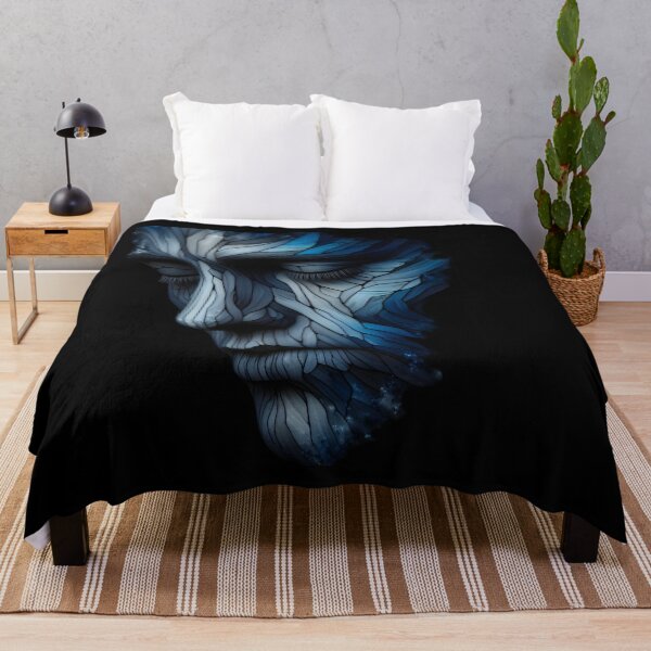 Item preview,  Ethereal Blue Abstract Face Art designed and sold by pumsquare.