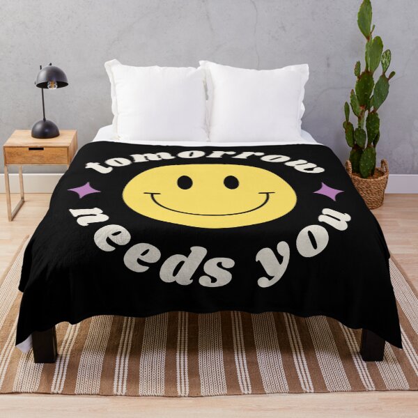 Item preview, Smiley Face with Quote | Tomorrow Needs You Motivational designed and sold by TurtleDojo.