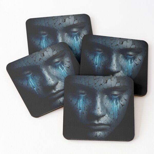 Item preview,  Cracked Face with Blue Tears designed and sold by pumsquare.
