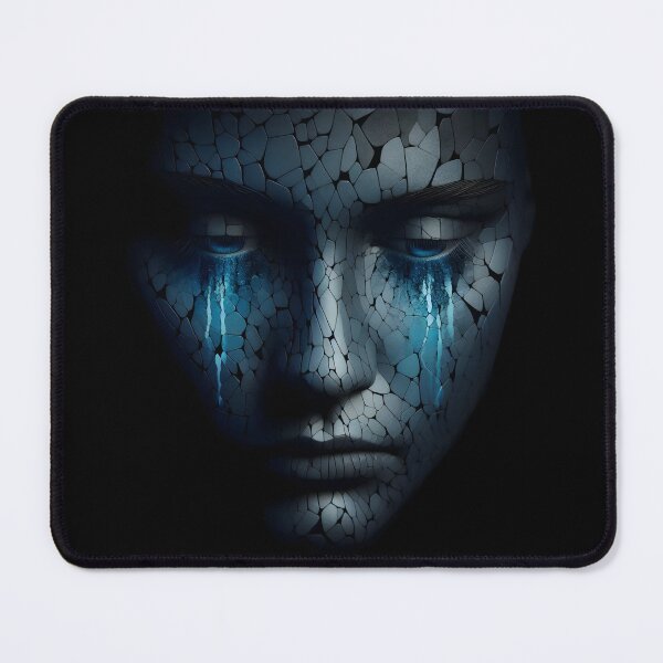Item preview,  Cracked Face with Blue Tears designed and sold by pumsquare.