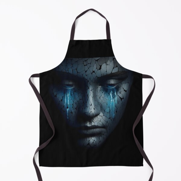 Item preview, Cracked Face with Blue Tears designed and sold by pumsquare.