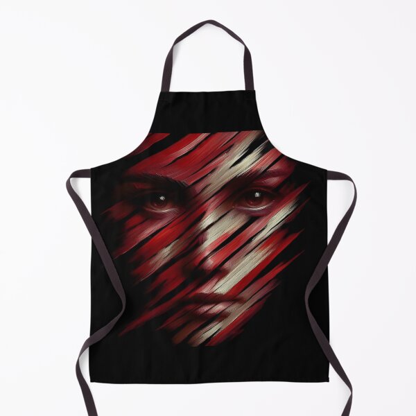 Item preview, Abstract Painted Face with Red Strokes designed and sold by pumsquare.