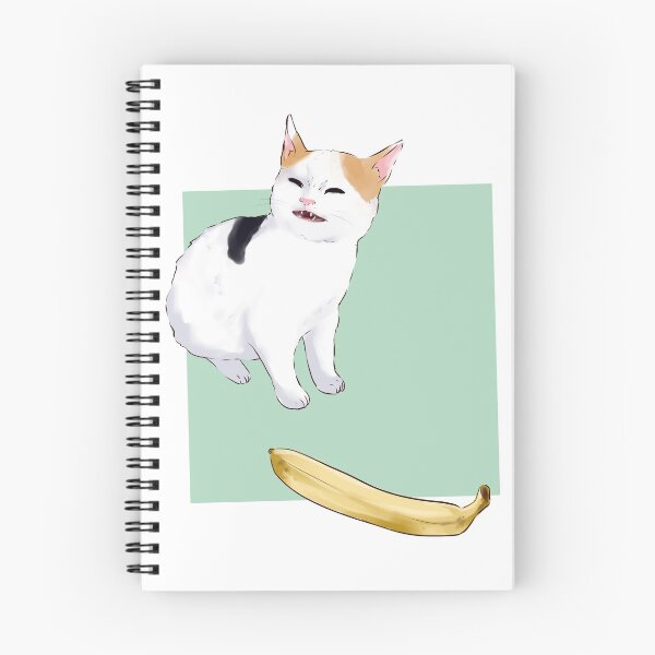Item preview, He not like the banana - angery banana cat meme catto designed and sold by mik kan.