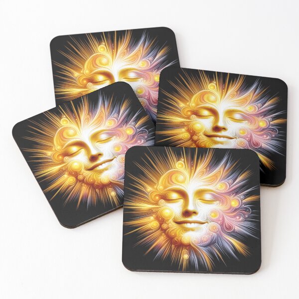 Item preview,  Radiant Sun Face Art designed and sold by IllumeInk.