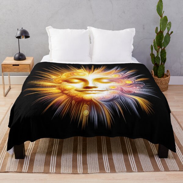 Item preview, Radiant Sun Face Art designed and sold by IllumeInk.