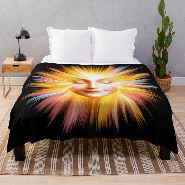 Item preview, Radiant Sun Goddess Face designed and sold by IllumeInk.