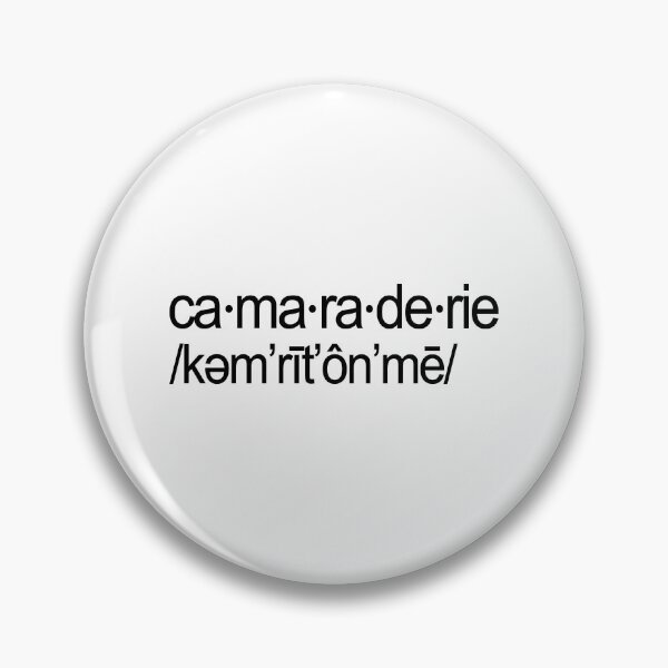 Item preview, CA MA RA DE RIE /KƏM’RIT’ON’ME/. BLACK DESIGN designed and sold by Rejiboustarts.
