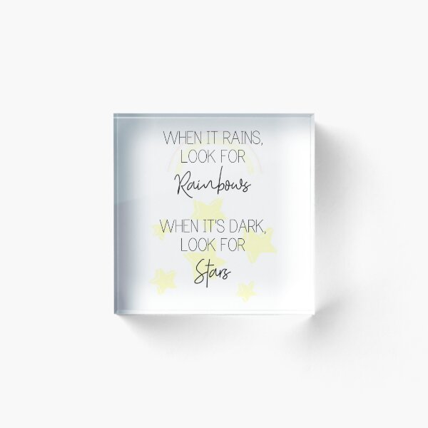 Item preview, When It Rains & When It's Dark designed and sold by moniquealexa.