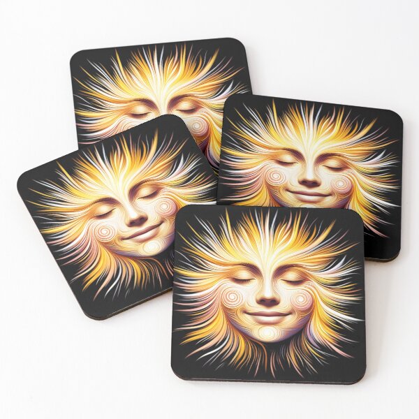 Item preview,  Radiant Sun Face Art designed and sold by IllumeInk.