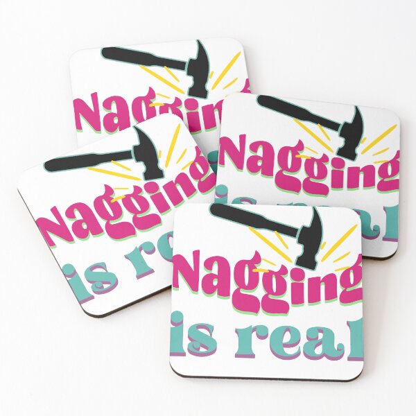 Item preview, Nagging is Real - Retro Colors Edition - Funny & Witty designed and sold by TuncGK.