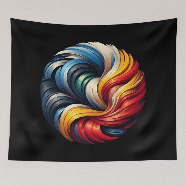 Item preview,  Vivid Abstract Color Swirl Art designed and sold by IllumeInk.