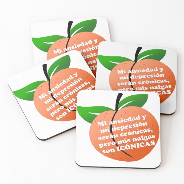 Item preview, My anxiety and depression will be CHRONIC but my buttocks are ICONIC - peach designed and sold by MaritoDGtienda.