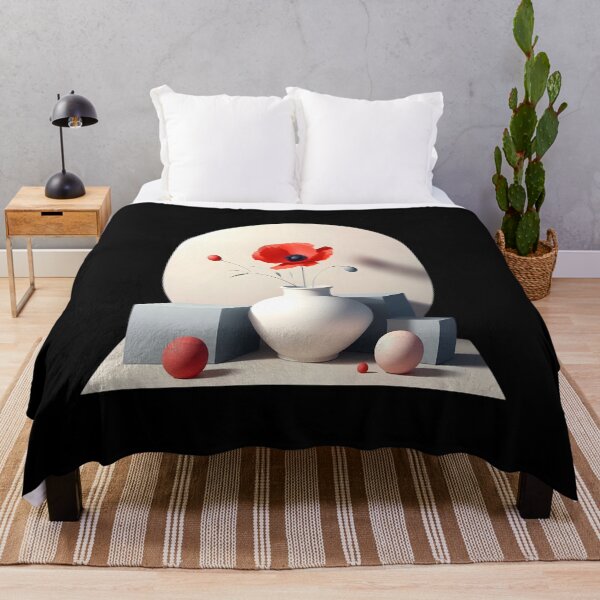 Item preview,  Minimalist Poppy Still Life Art designed and sold by IllumeInk.