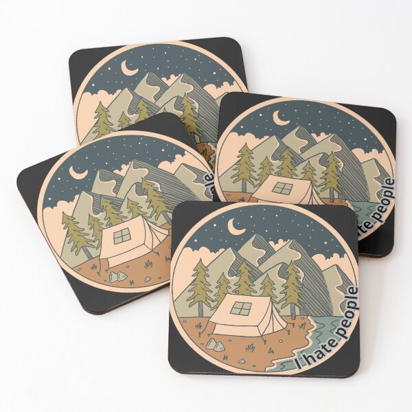 Item preview, "Camping Vibes: I Hate People" designed and sold by Vestina88.
