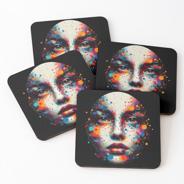Item preview,  Colorful Abstract Face Art designed and sold by IllumeInk.