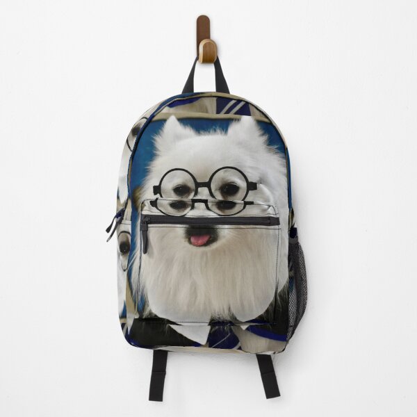 Item preview, Hilarious White Dog Dressed in Tie and Glasses with Tongue Out designed and sold by Yogibear & Rachelle .