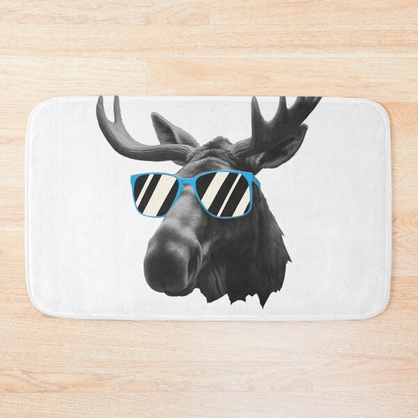 Item preview, Moose with Sunglasses | Cool and Funny Moose designed and sold by TurtleDojo.