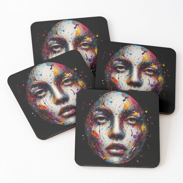Item preview,  Abstract Colorful Face Art designed and sold by IllumeInk.