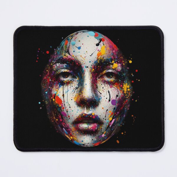 Item preview, Abstract Colorful Face Art designed and sold by IllumeInk.