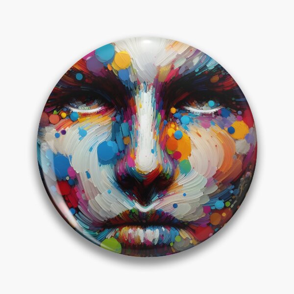 Item preview,  Vibrant Abstract Face Art designed and sold by IllumeInk.