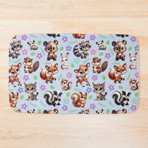 Item preview, Cartoon Woodland Animal Friends Pattern designed and sold by critterpatchusa.