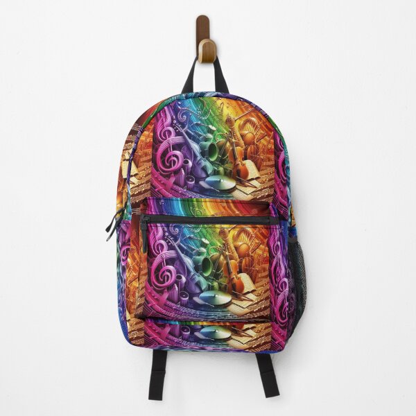 Item preview, A Rainbow Music Notation & Instrument Slide AI Generated designed and sold by BrightrDayMusicArt.