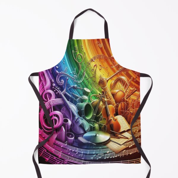 Item preview, A Rainbow Music Notation & Instrument Slide AI Generated designed and sold by BrightrDayMusicArt.
