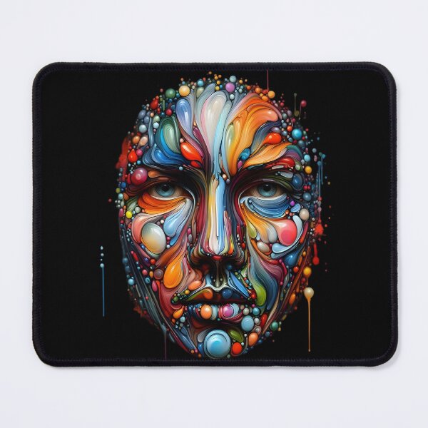 Item preview, Vibrant Abstract Face Art designed and sold by IllumeInk.