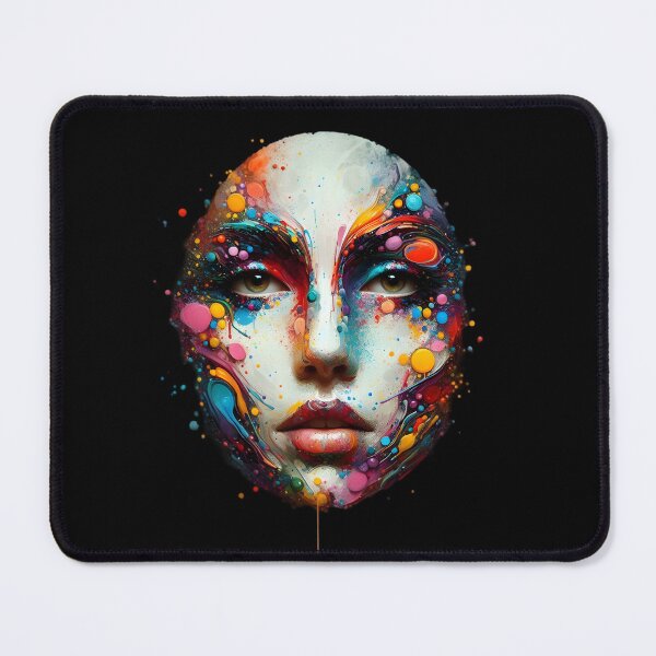 Item preview, Abstract Face Paint Splash Art designed and sold by IllumeInk.